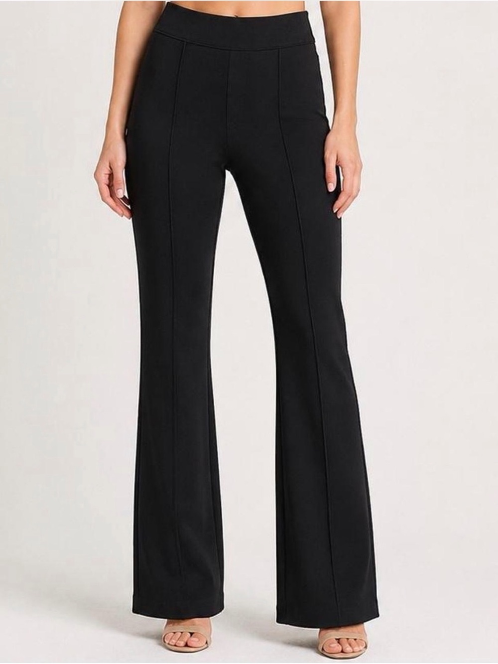 Spanx Perfect Black Pant High Rise Flare Size S